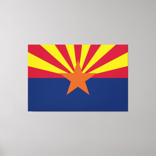  State of Arizona Flag Canvas Print