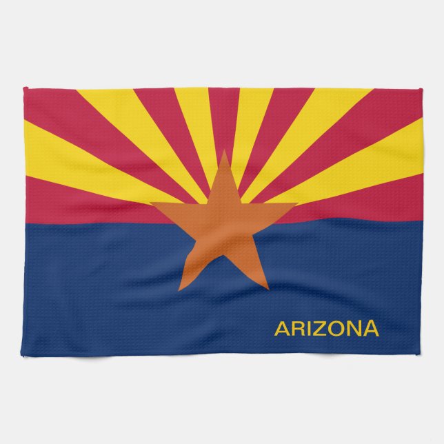  State of Arizona Flag Kitchen Towel (Horizontal)
