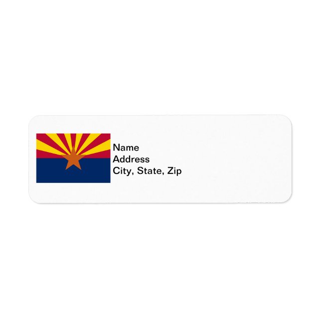  State of Arizona Flag Label (Front)