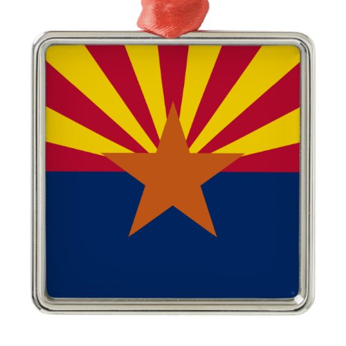 State of Arizona Flag Metal Ornament