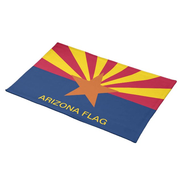  State of Arizona Flag Placemat (On Table)