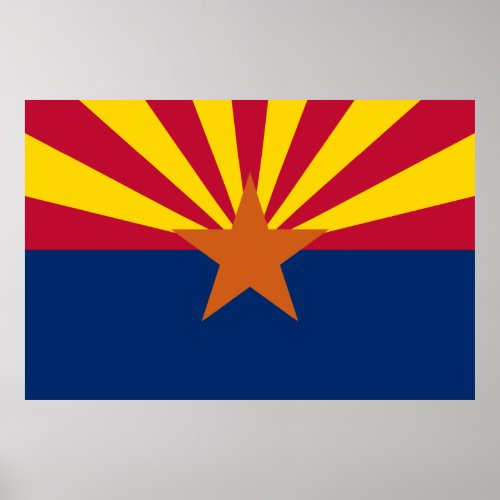  State of Arizona Flag Poster