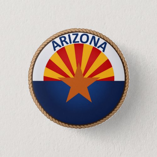 State of Arizona Flag Seal Button