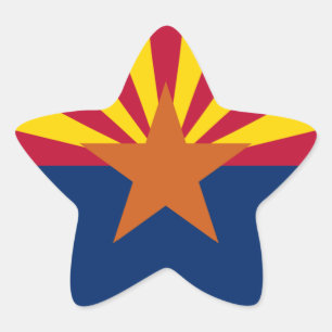 State of Arizona Flag Star Sticker