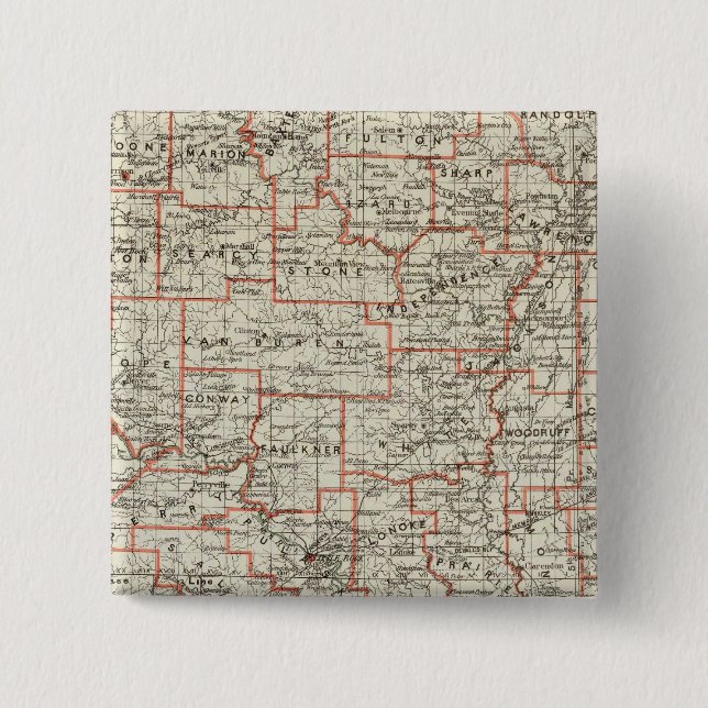 State of Arkansas Button (Front)