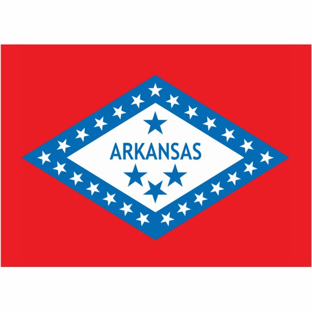 State of Arkansas flag Statuette (Front)
