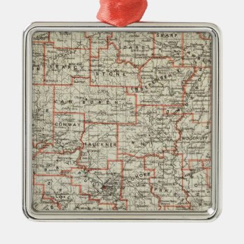 State Of Arkansas Metal Ornament by davidrumsey at Zazzle