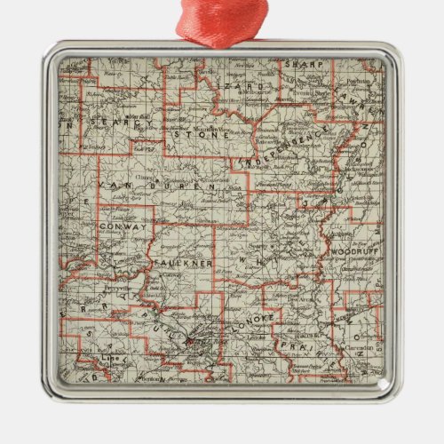 State of Arkansas Metal Ornament