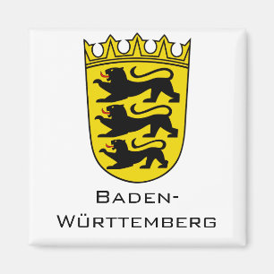 State of Baden-Württemberg Grand Coat of Arms Art Magnet