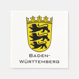 State of Baden-Württemberg Grand Coat of Arms Art Napkins
