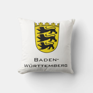 State of Baden-Württemberg Grand Coat of Arms Art Throw Pillow