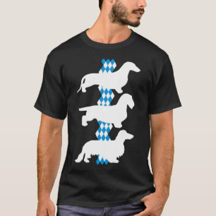 State Of Bavaria - 3 Different German Dachshunds T-Shirt