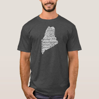 "State of Beer" - Maine Men's dark short sleeve T-Shirt