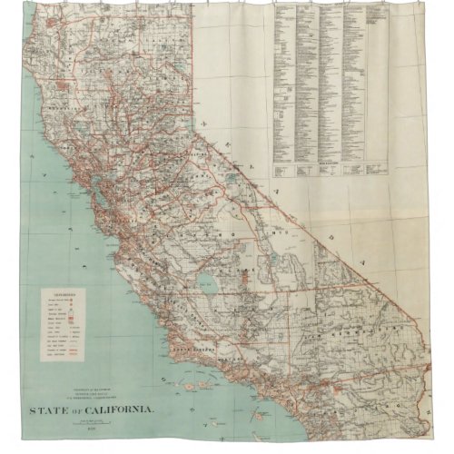 State of California 2 Shower Curtain
