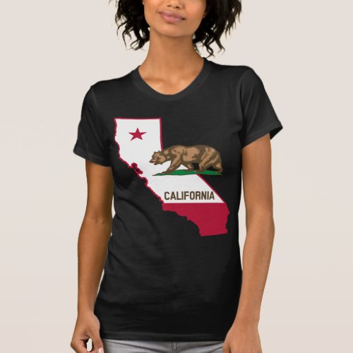 State of California Bear and Flag T_Shirt