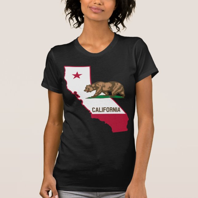State of California Bear and Flag T-Shirt (Front)
