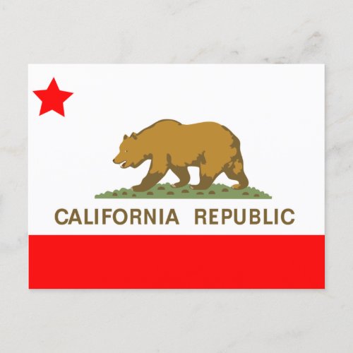State of California Flag Postcard