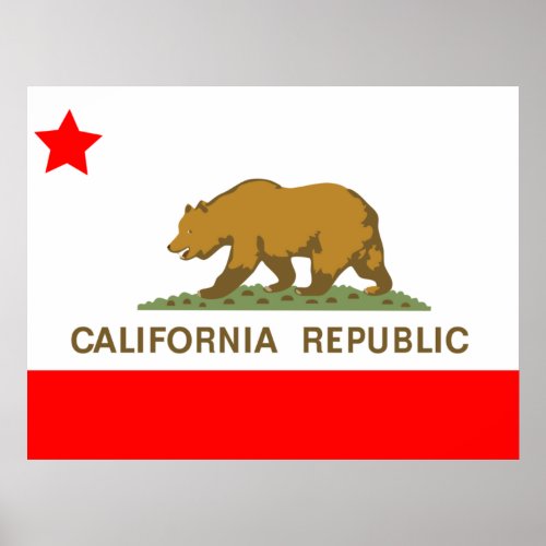 State of California Flag Poster