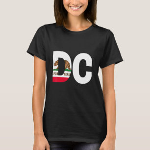 State of California Flag Washington DC Cities and T-Shirt