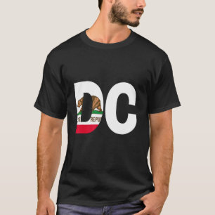 State of California Flag Washington DC Cities and T-Shirt