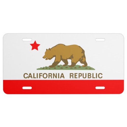 State of California License Plate
