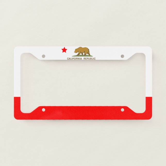 State of California  License Plate Frame (Front)