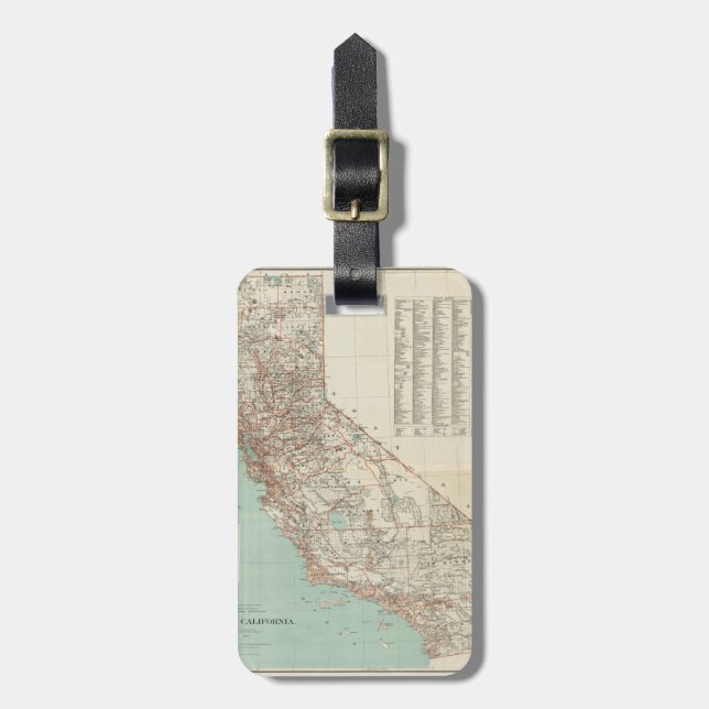 State Of California. Luggage Tag (Front Vertical)