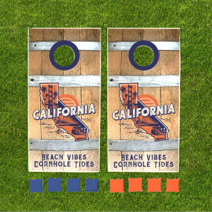 State of California Rustic Cornhole Set