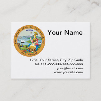 State of California seal Business Card