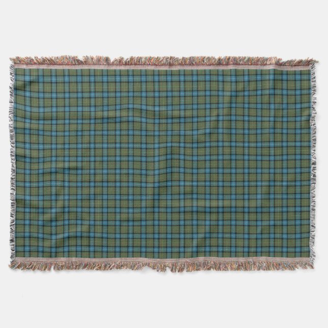 State of California Tartan Throw Blanket (Front)