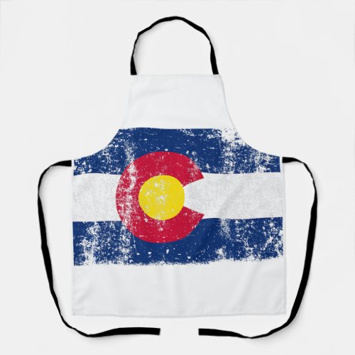 State of Colorado Flag T Shirt Gift For Men Women  Apron