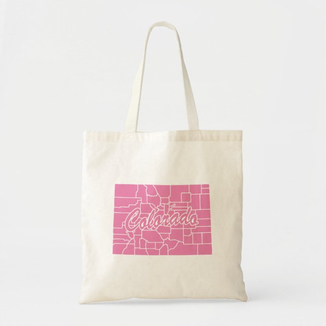 State Of Colorado Shape Tote Bag (Front)