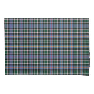 State of Colorado Tartan Blue and Black Plaid Pillow Case