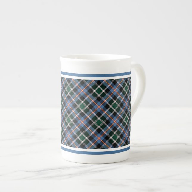State of Colorado Tartan Bone China Mug (Front Right)