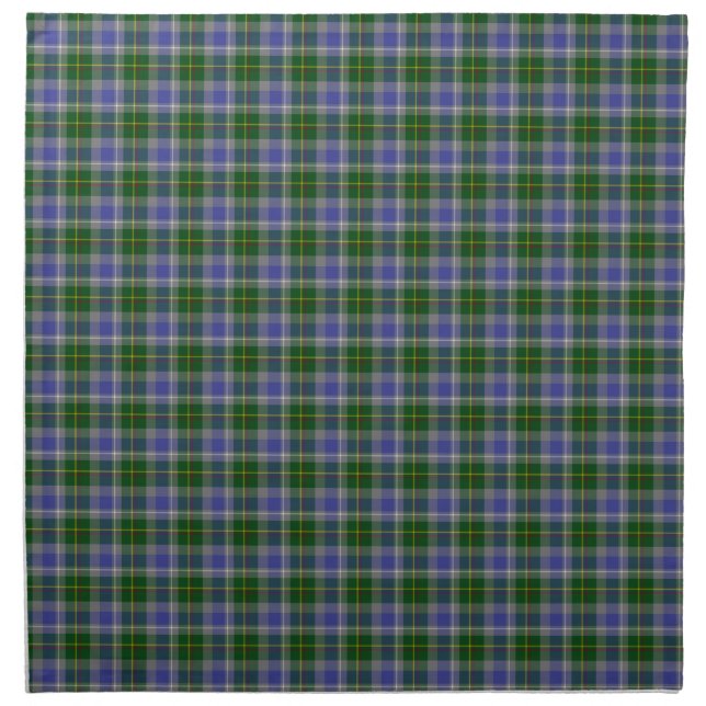 State of Connecticut Tartan Cloth Napkin (Front)