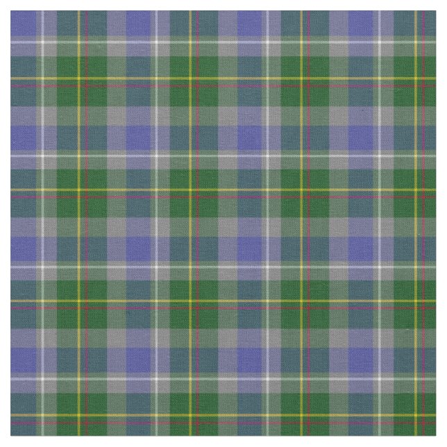State of Connecticut Tartan Fabric (Close Up)