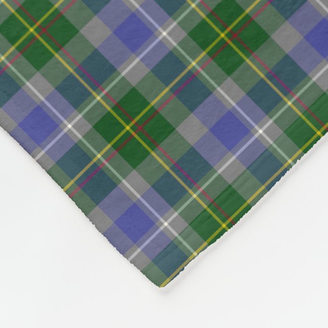State of Connecticut Tartan Fleece Blanket (Corner)