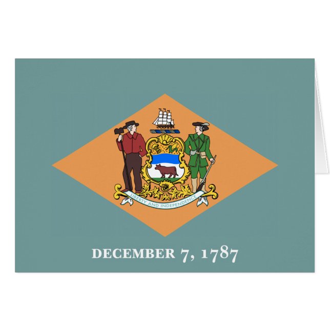 State of Delaware Flag Cards (Front Horizontal)