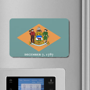State of Delaware Flag Flexible Magnet