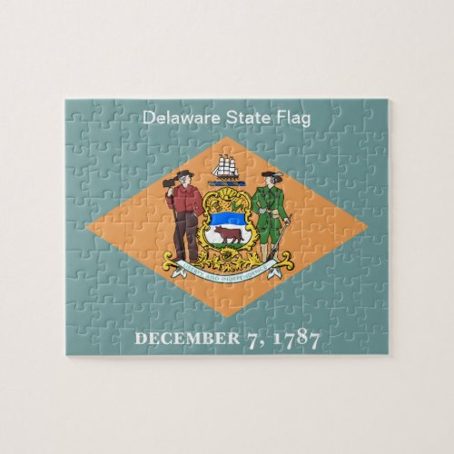 State of Delaware Flag Jigsaw Puzzle