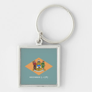 State of Delaware Flag Keychain