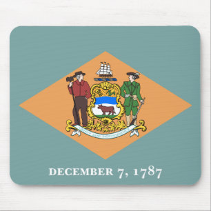 State of Delaware Flag Mouse Pad