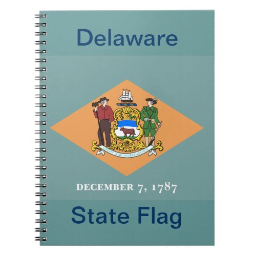 State of Delaware Flag Notebook