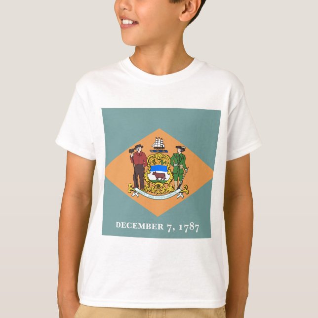 State of Delaware Flag T-Shirt (Front)