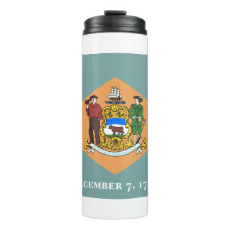 State of Delaware Flag Thermal Tumbler