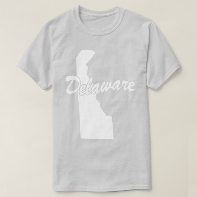 State Of Delaware Shape T-shirt (Design Front)