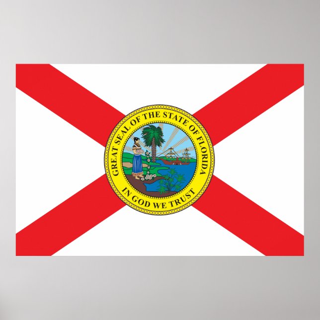State of Florida flag Poster (Front)