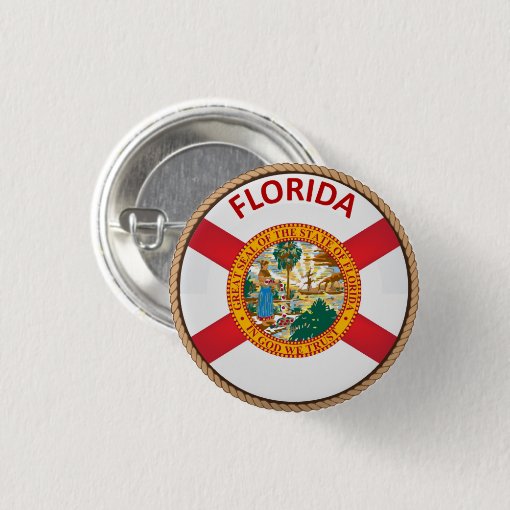State of Florida Flag Seal Button | Zazzle