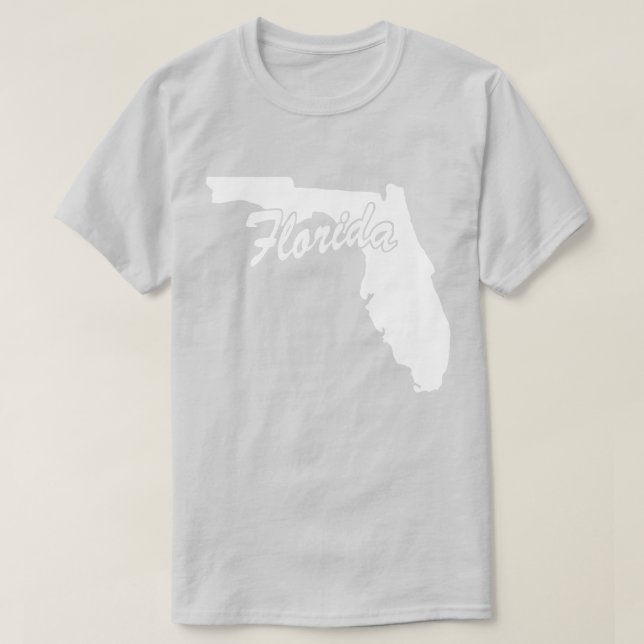 State Of Florida Shape T-shirt (Design Front)