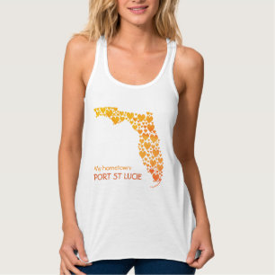 State of Florida Silhouette Hearts & Hometown Tank Top